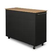 Moretown Wide Rolling Kitchen Cart