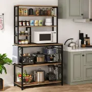 Tribesigns Baker's Rack, Kitchen Microwave Stand with Storage Shelves