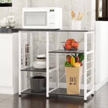 SogesPower 3-Tier Baker Rack Multi-layers Kitchen Rack Microwave Stand SogesPower 3-Tier Baker Rack Multi-layers Kitchen Rack Microwave Stand
