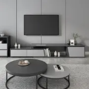 Graffi TV Unit with 3 Drawers - Expandable 