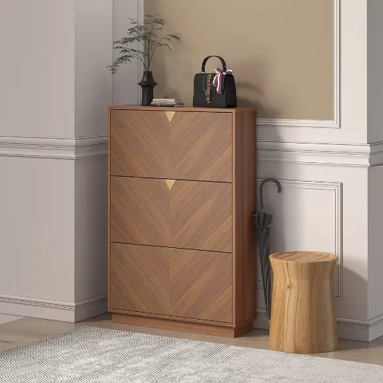 Picture of Sazia Wooden Shoe Storage Cabinet