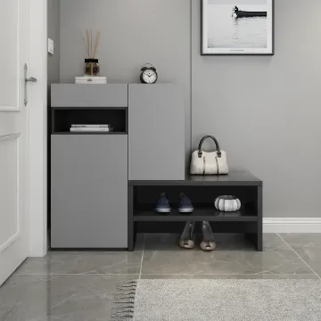 Fero Gray Corner Shoe Storage Fero Gray Corner Shoe Storage