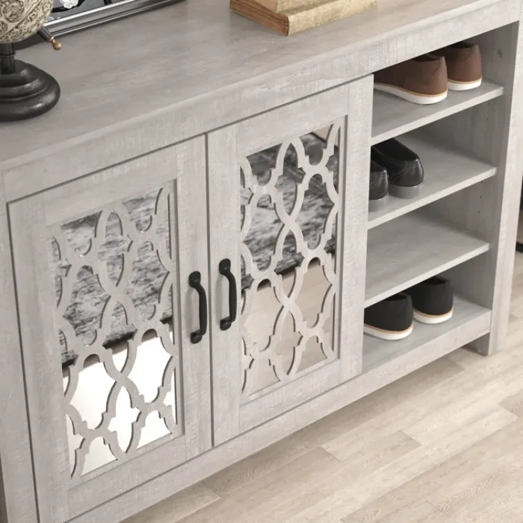 Gray Abbie-May 16 Pair Shoe Storage Cabinet
