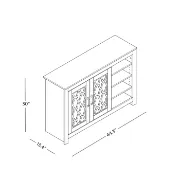 Gray Abbie-May 16 Pair Shoe Storage Cabinet