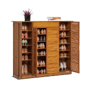 Picture of Orla Bamboo Shoe Rack with Mesh Doors