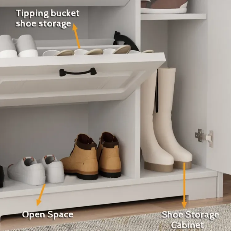 Picture of Separ Wood Shoe Storage Cabinet