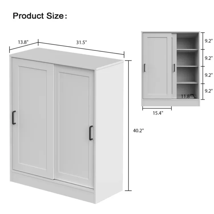 Picture of Fetati Shoe Storage Cabinet with Sliding Door