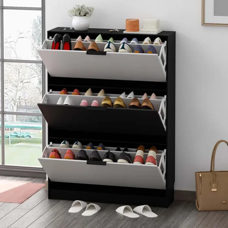 Picture of Zano Shoe Storage Cabinet with 3 Drawers