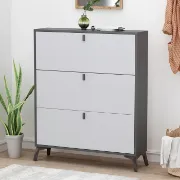 Picture of Recetar Shoe Storage Cabinet - 3 Folding Drawers