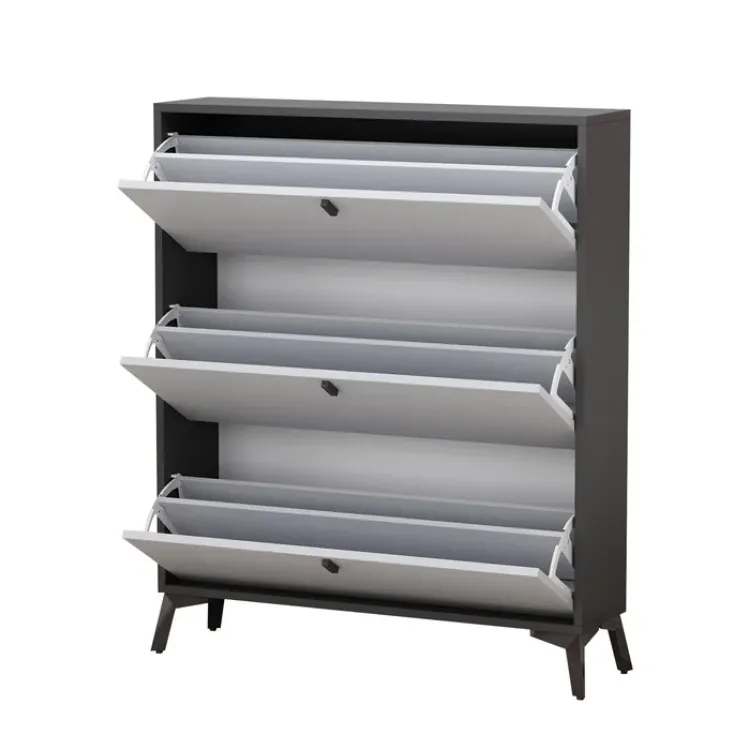 Picture of Recetar Shoe Storage Cabinet - 3 Folding Drawers