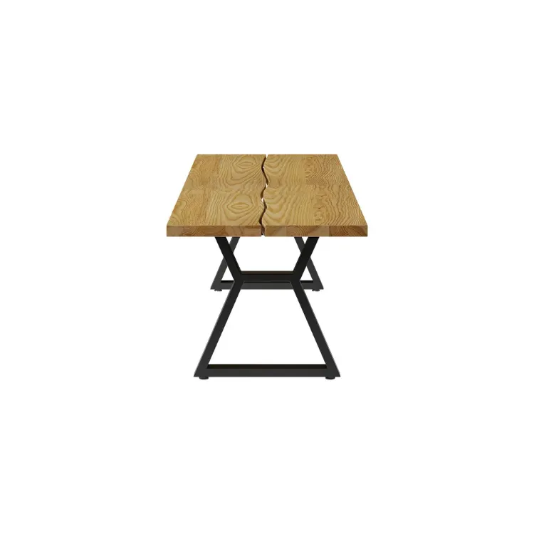 Picture of Separ Dining Table with Wood Top & Metal Frame