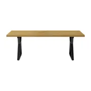 Picture of Separ Dining Table with Wood Top & Metal Frame