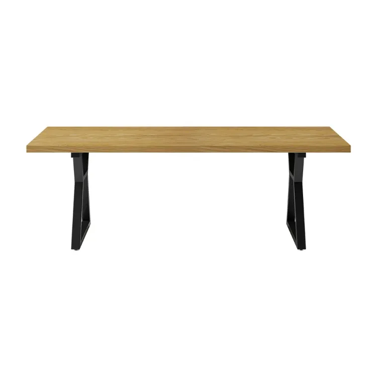 Picture of Separ Dining Table with Wood Top & Metal Frame