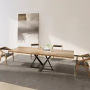 Picture of  Donan Wood and Metal Dining Table 