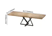 Picture of  Donan Wood and Metal Dining Table 