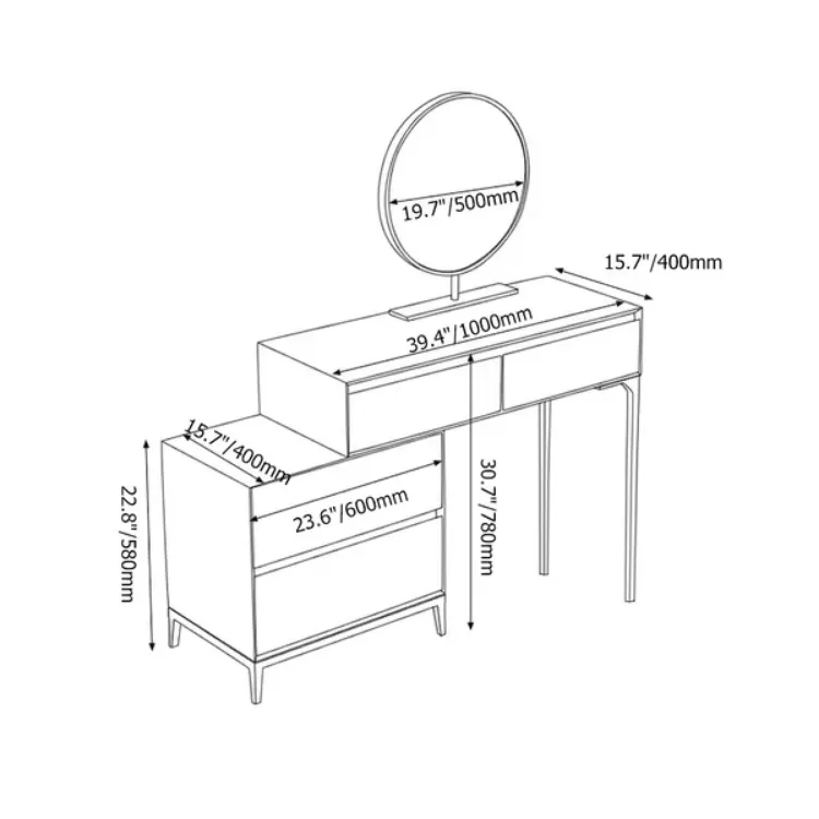 Picture of Graffie dresser - Makeup Vanity