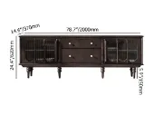 Picture of Glim black TV table - 2 drawers