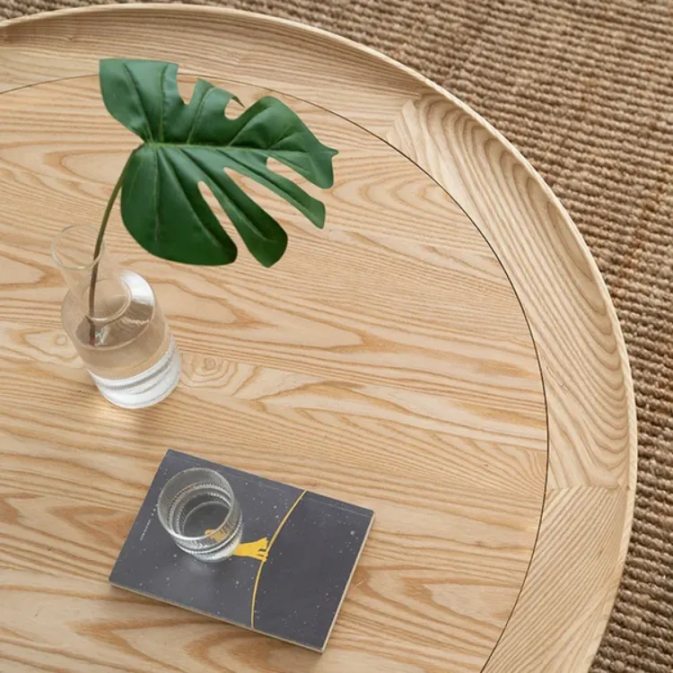 Picture of Krack Coffee table wood and rattan 