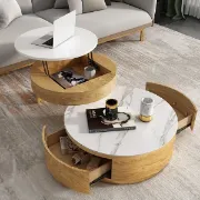 Picture of Doba coffee table natural wood with drawers 