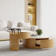 Picture of Doba coffee table natural wood with drawers 