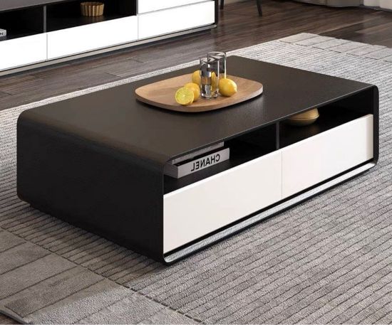 Picture of Helenville Modern Wood Coffee Table - 4 drawers 