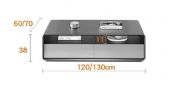 Picture of Helenville Modern Wood Coffee Table - 4 drawers 