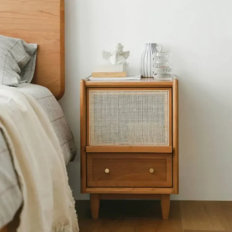 Picture of Avvelo Rattan Nightstand - 2 drawers 