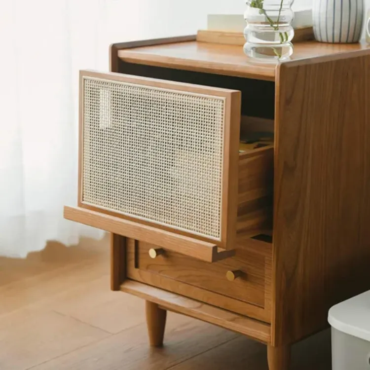 Picture of Avvelo Rattan Nightstand - 2 drawers 