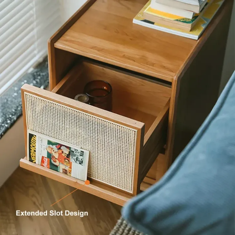 Picture of Avvelo Rattan Nightstand - 2 drawers 