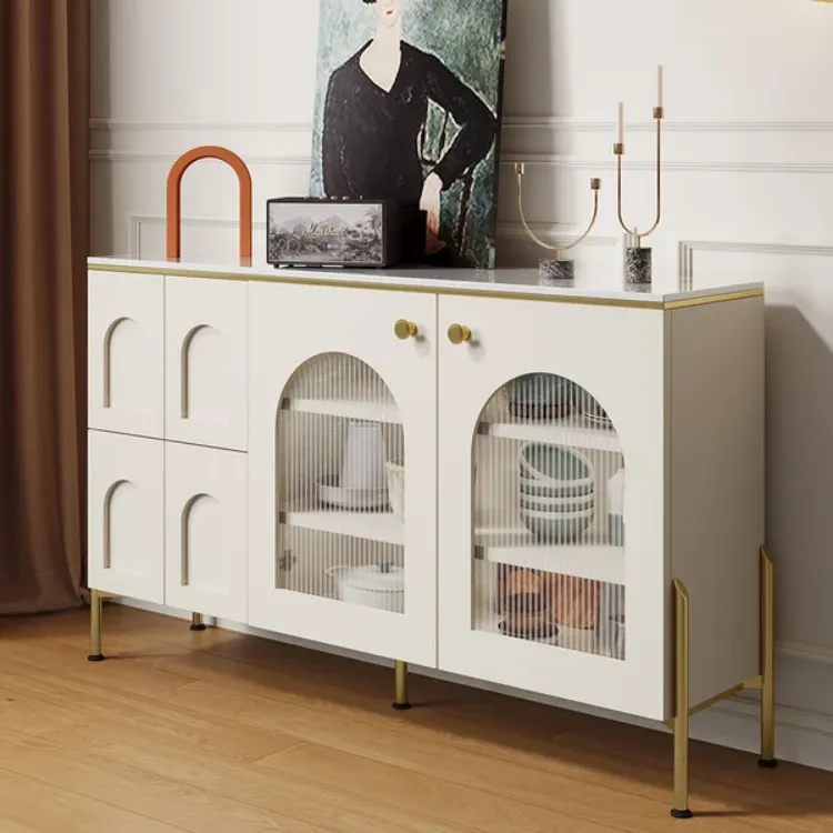 Picture of Credenza Sideboard Natural wood with Metal legs 