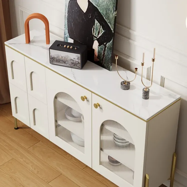 Picture of Credenza Sideboard Natural wood with Metal legs 