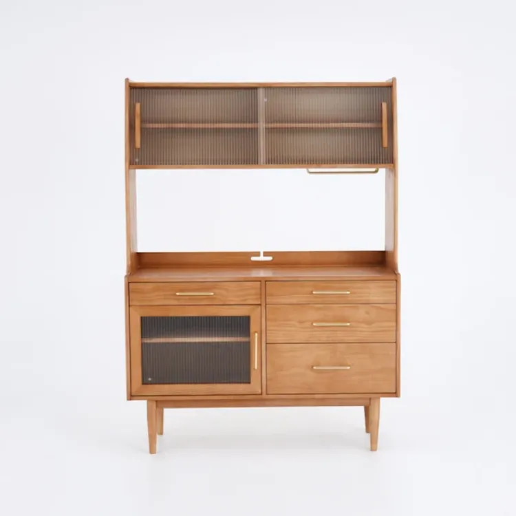 Picture of Clays Sideboard Natural wood with drawers and shelves