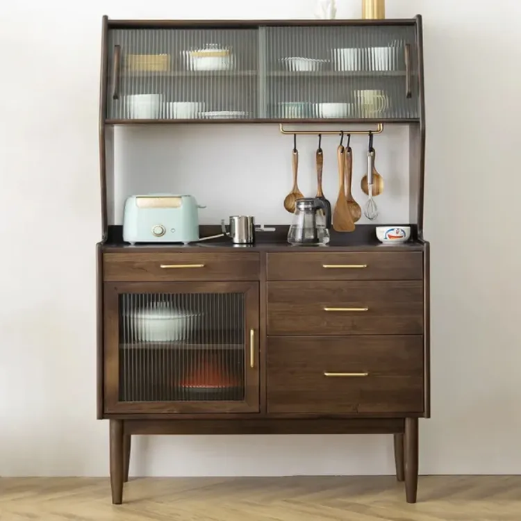 Picture of Clays Sideboard Natural wood with drawers and shelves