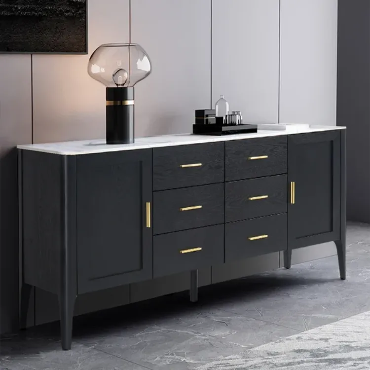 Picture of Lisco Modern Black Sideboard with drawers and doors 