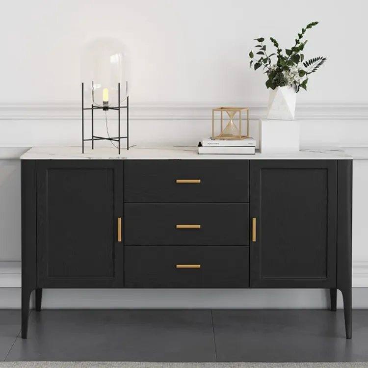 Picture of Lisco Modern Black Sideboard with drawers and doors 