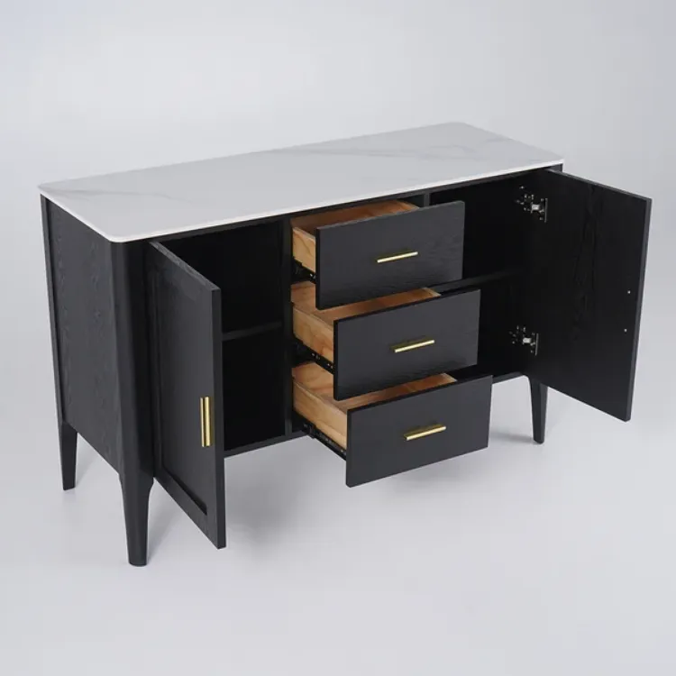 Picture of Lisco Modern Black Sideboard with drawers and doors 