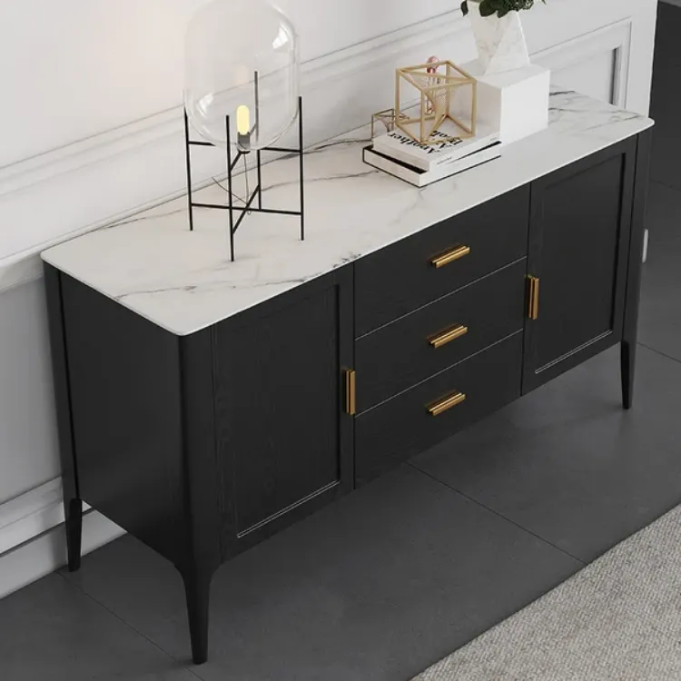 Picture of Lisco Modern Black Sideboard with drawers and doors 