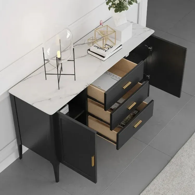 Picture of Lisco Modern Black Sideboard with drawers and doors 