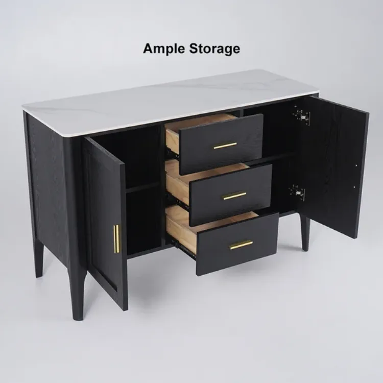 Picture of Lisco Modern Black Sideboard with drawers and doors 