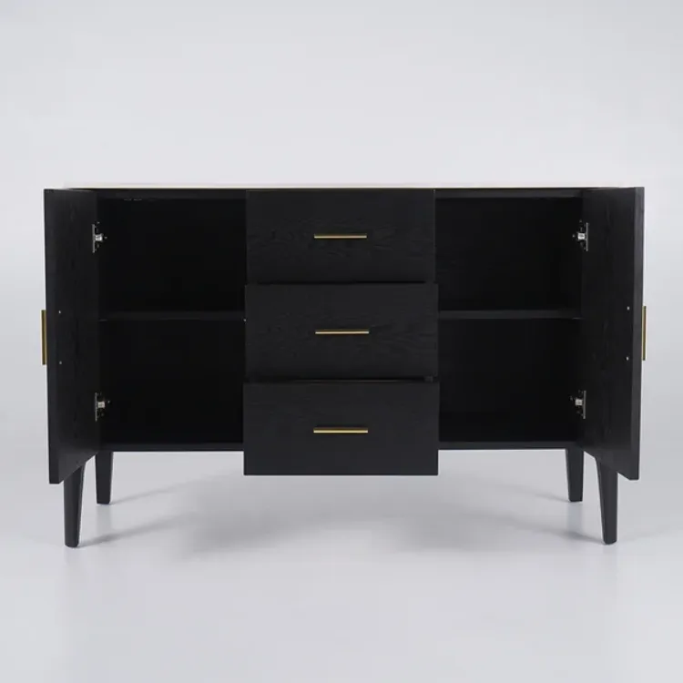 Picture of Lisco Modern Black Sideboard with drawers and doors 