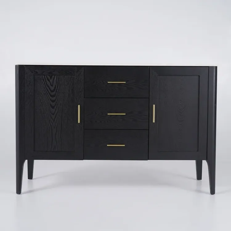 Picture of Lisco Modern Black Sideboard with drawers and doors 