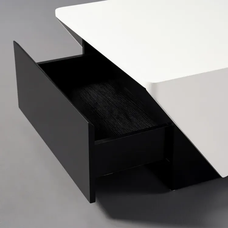 Picture of Divvia coffee table with drawer storage in black 