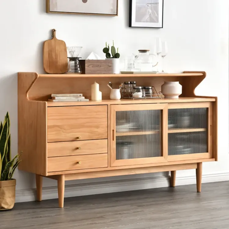 Picture of Crase Mid-century and Modern Natural wood Sideboard 