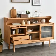 Picture of Crase Mid-century and Modern Natural wood Sideboard 