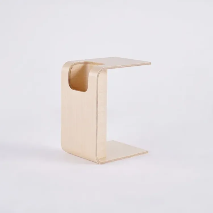 صورة طاولة جانبية خشب طبيعى - لاكو