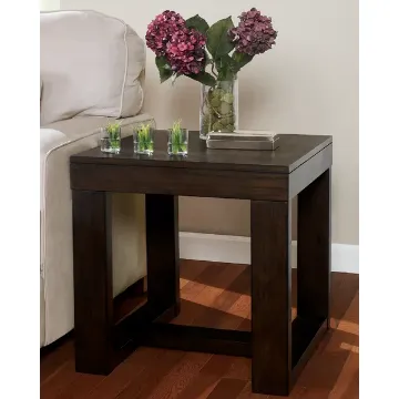 تفاصيل طاولة جانبية خشب طبيعي - أنابيلا صورة طاولة جانبية خشب طبيعي - أنابيلا