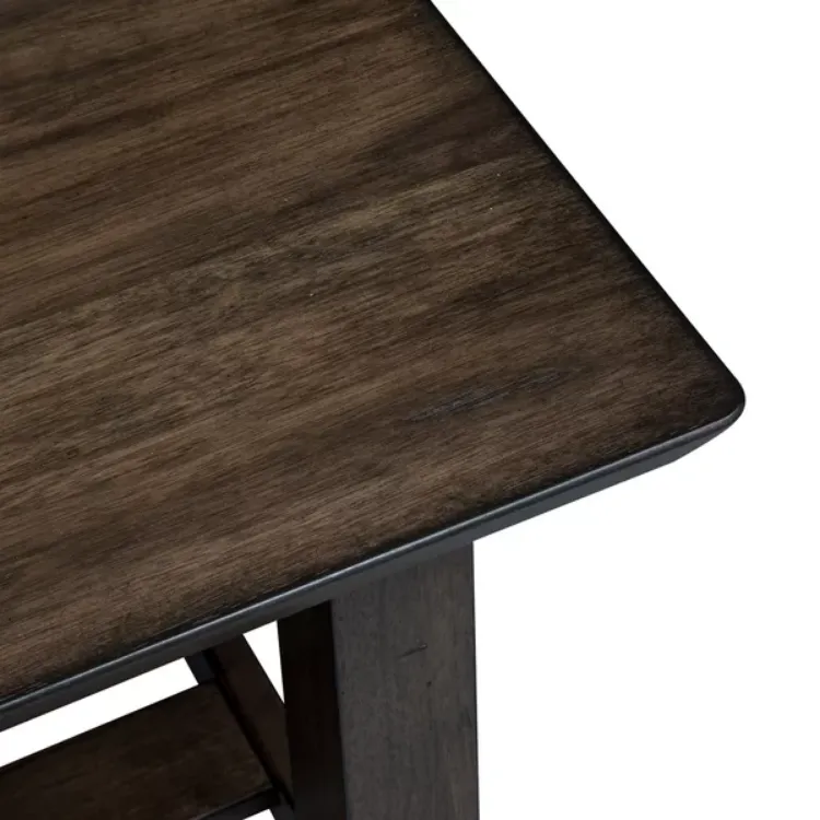 صورة طاولة جانبية خشب طبيعي - أرييس 