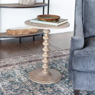 Show details for Hanks Natural wood Side table Picture of Hanks Natural wood Side table