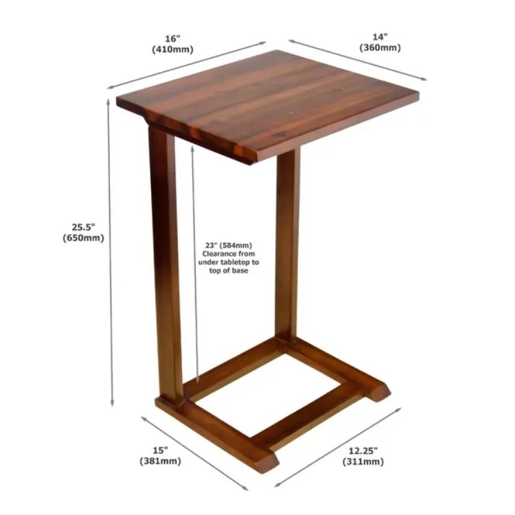 صورة طاولة جانبية خشب الطبيعى - سولو