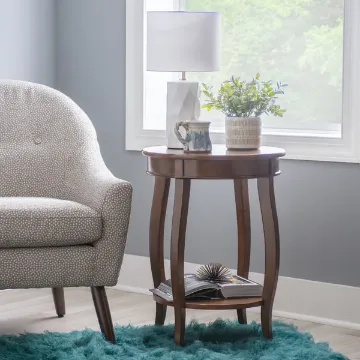Show details for Charming Natural wood Side table Picture of Charming Natural wood Side table